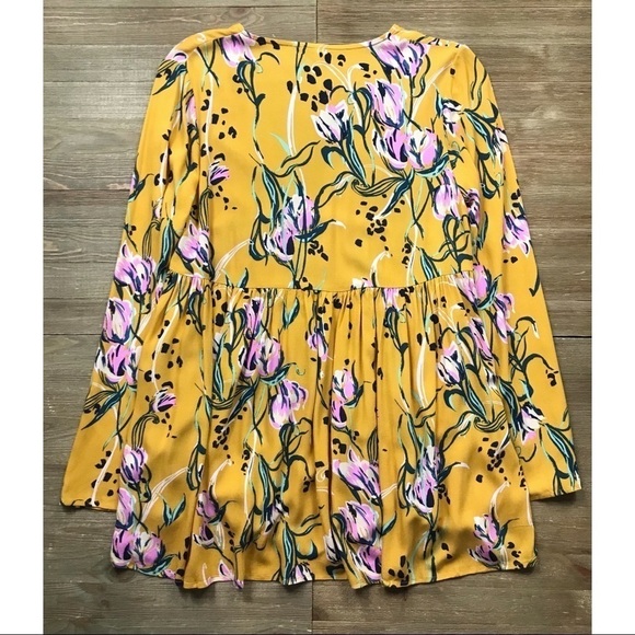 Free People Bella Printed Tunic in Yellow Combo - Picture 5 of 9